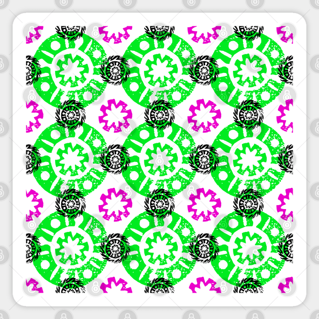 Native mandala pattern Sticker by Julia_Faranchuk